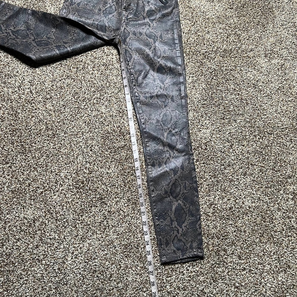 NWT J. Brand Hi Rise Crop Skinny Jeans Snake Print Brown Black Womens Size 25x26 - Picture 6 of 12